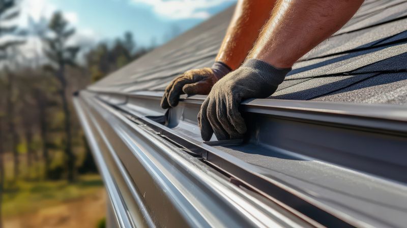Local Seamless Metal Gutter Installation pros at work